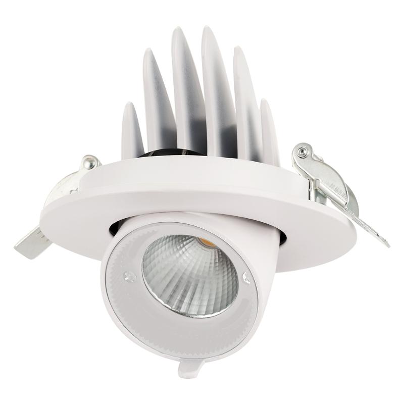 Светильник светодиодный встраиваемый downlight ДВО PLED DL4 18W 4000K 24° поворот White IP40