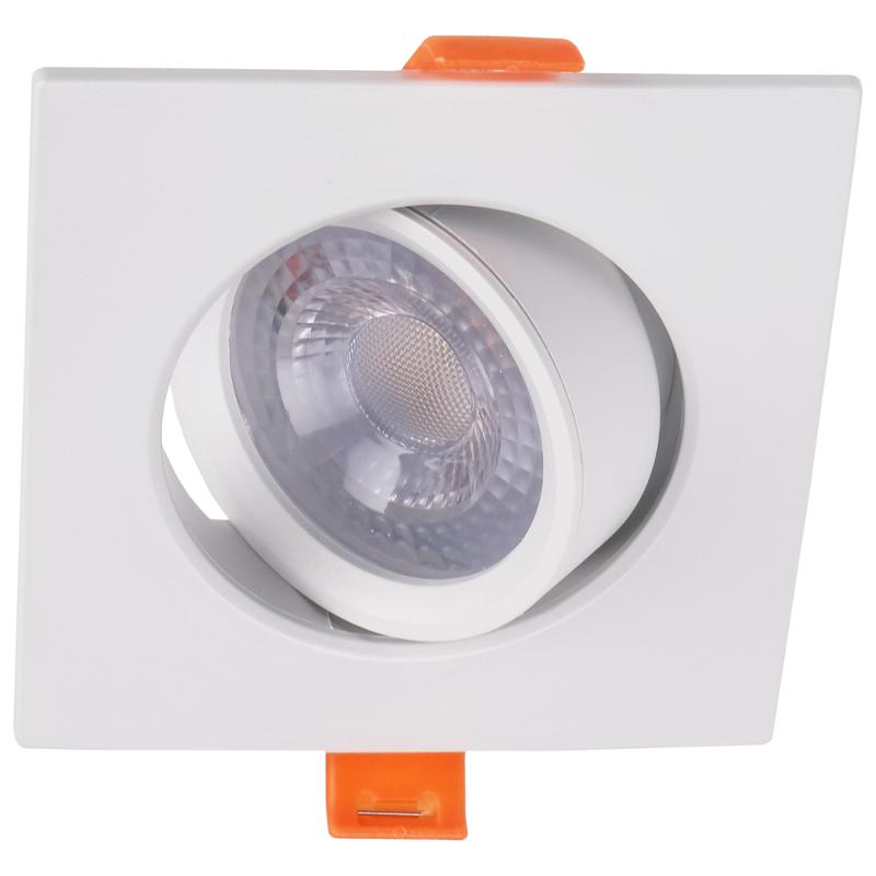 Светильник светодиодный Downlight встраиваемый поворотный PSP-S 9044 7W White 3000K 38° квадр/поворот IP40 белый