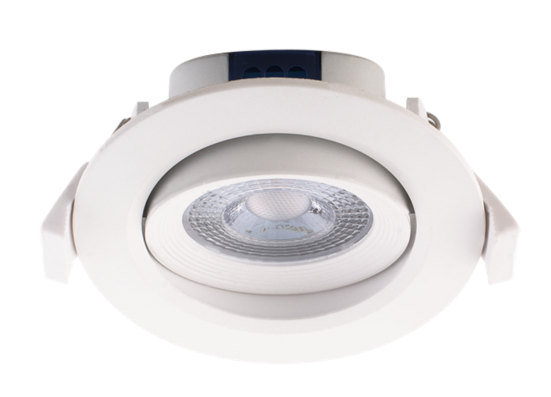 Светильник светодиодный Downlight встраиваемый поворотный PSP-R 9044 7W White 3000K 38° круг/поворот IP40 белый