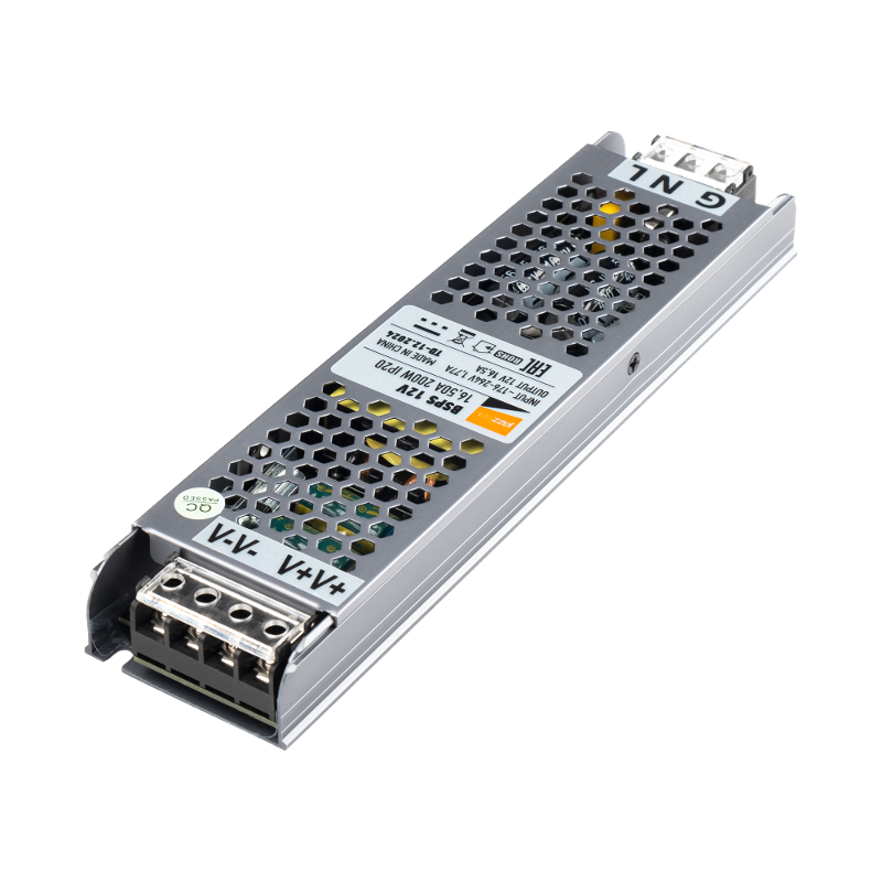 Драйвер для светодиодной ленты BSPS 12V16,50A=200W IP20 1г.гар.