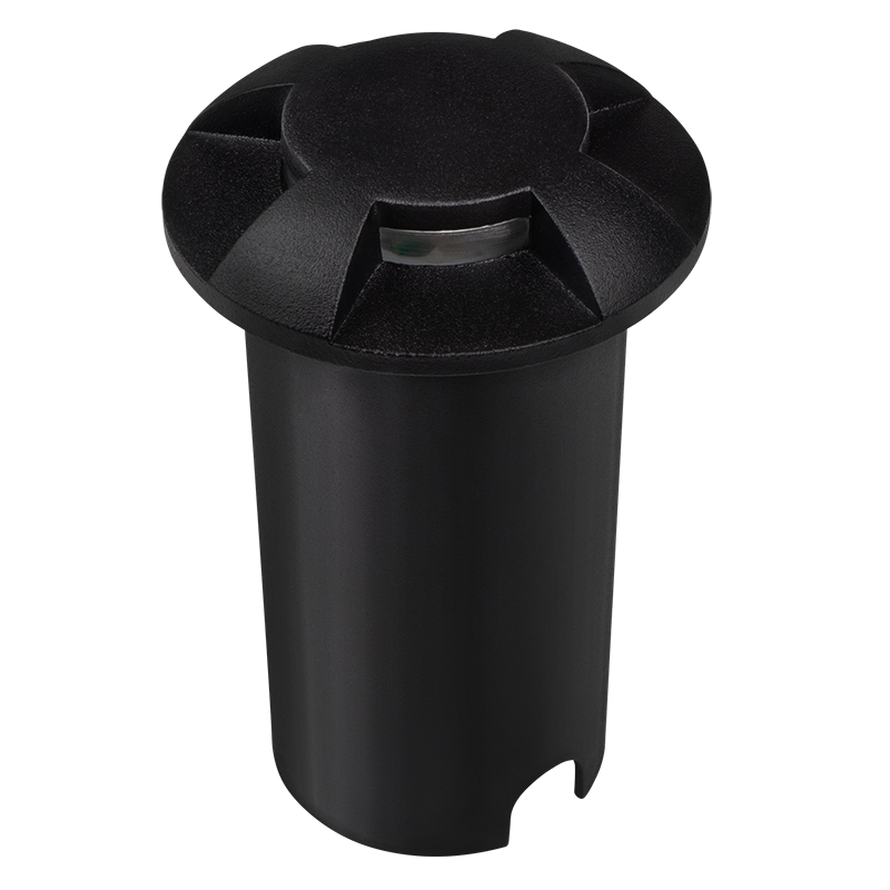 Светильник светодиодный садово-парковый венчающий  PGR R60/4 2w 4000K Black IP65 (грунтовый встраиваемый)