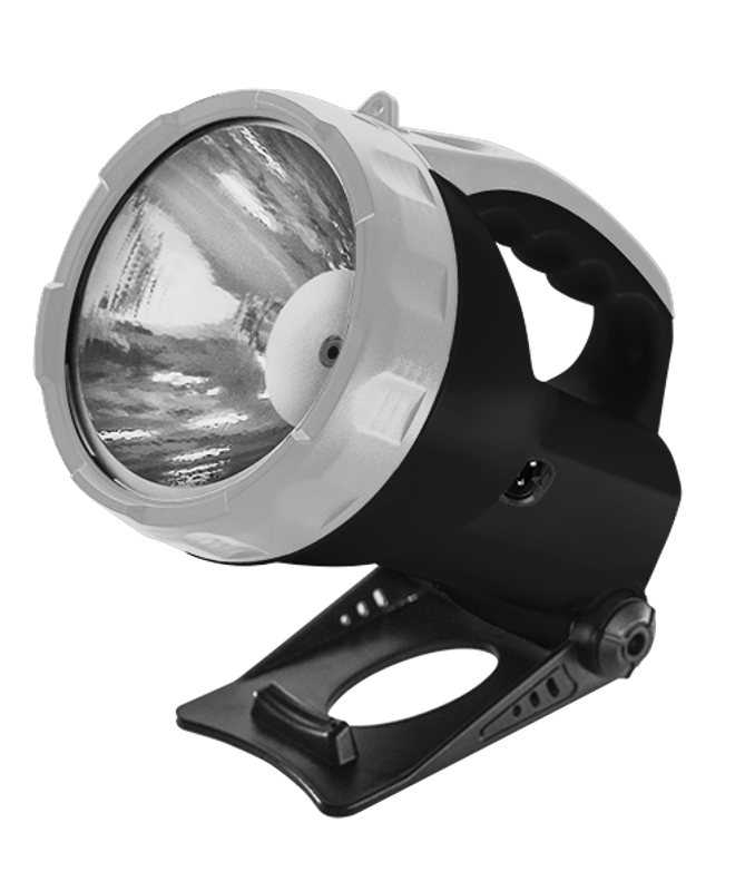 Фонарь-прожектор светодиодный ручной аккумуляторный AccuF6-L3W-bk (черный)