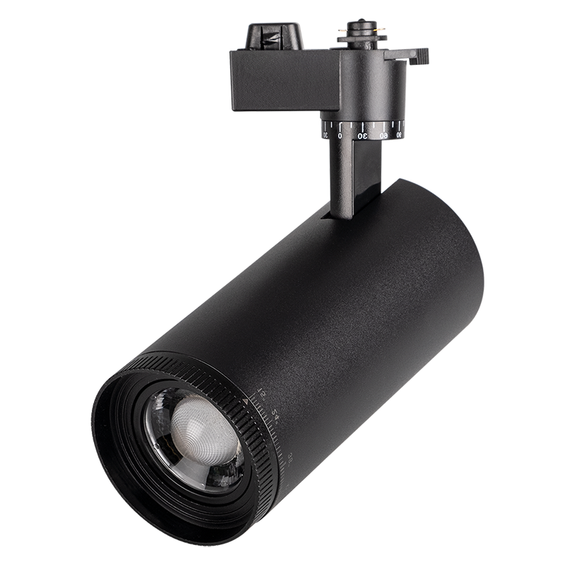 Светильник светодиодный трековый однофазный PTR 0728 ZOOM 28w 4000K 15-60° BL (чёрный) IP40