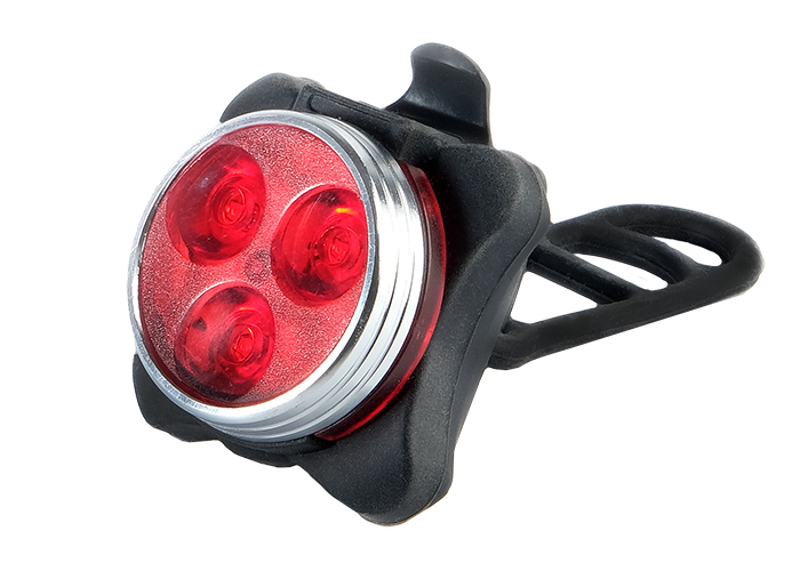 Фонарь велосипедный BR3-L03 задний 3 SMD, аккум., USB