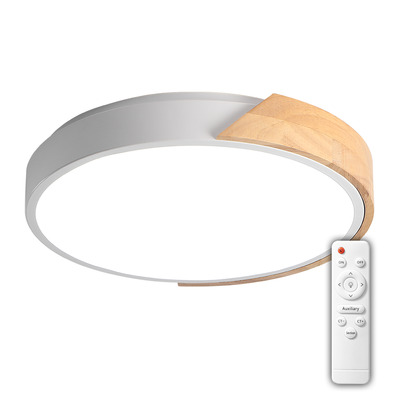 Светильник светодиодный бытовой PPB Sсandic-R 72w 3000-6500K WH/W с деревянной планкой IP20 D380*50