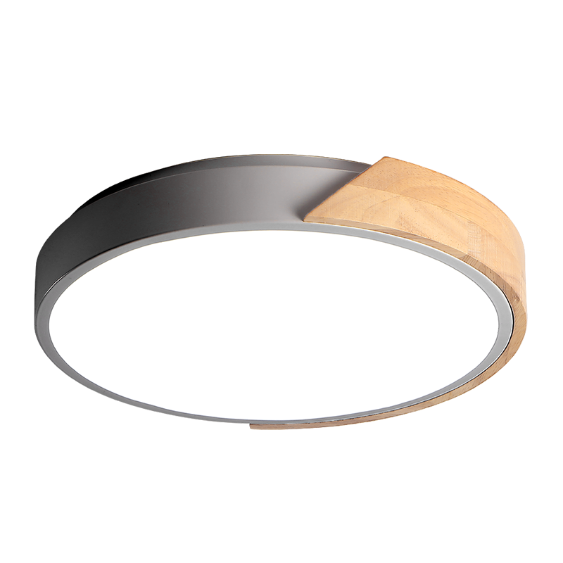 Светильник светодиодный бытовой PPB Sсandic-R 24w 4000K GR/W с деревянной планкой IP20 D330*50