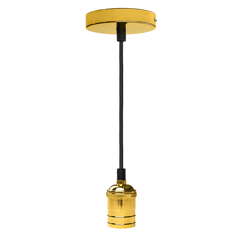 Декоративный патрон с проводом RETRO золотой цвет PLC 02 E27 230V/1M GOLDEN