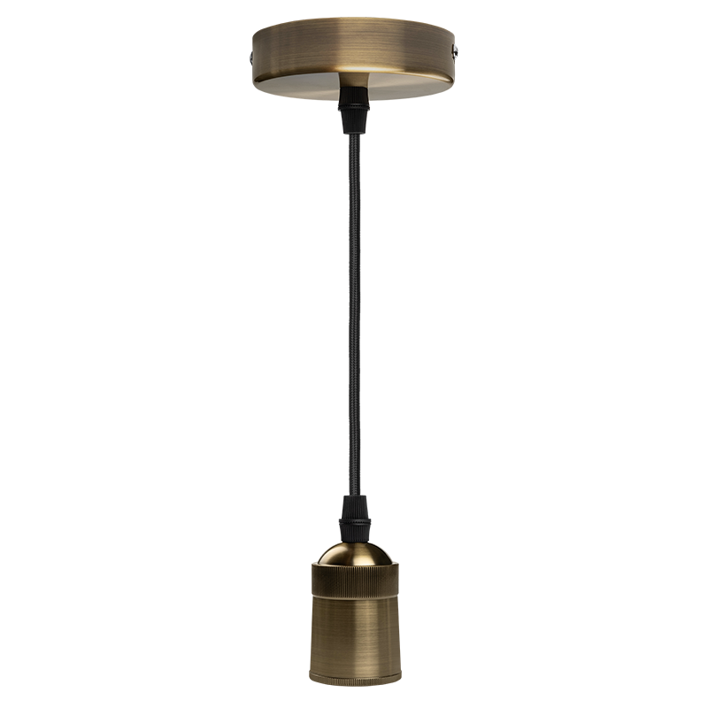 Декоративный патрон с проводом RETRO бронзовый цвет PLC 03 E27 230V/1M ANTIQUE BRONZE