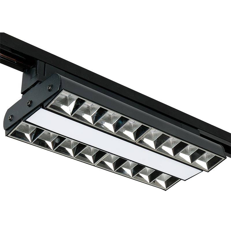 Светильник светодиодный трековый PTR 2260R 1F2S 60w 3000K 60°,120°,60° BL (чёрный) 280mm IP40