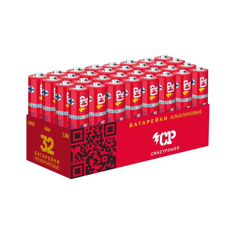Батарейка LR03 CP Алкалиновые (32 шт.) красн