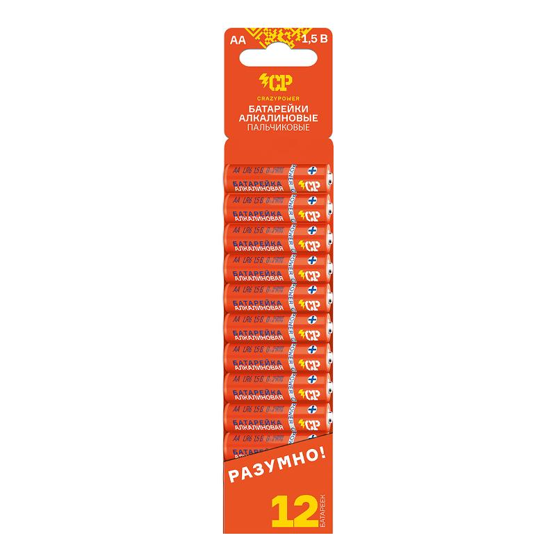 Батарейка LR 6 CP Алкалиновые (12 шт. Мини-блистер) оранж.
