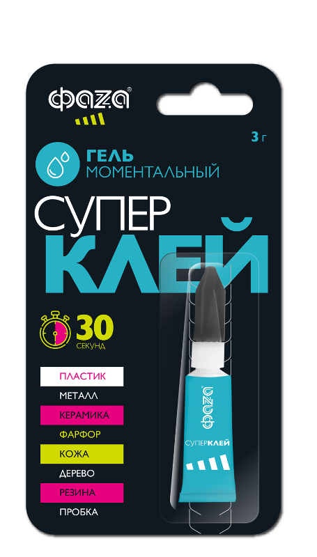 Супер-клей Гель 3г  GGl-3x1 BL-1
