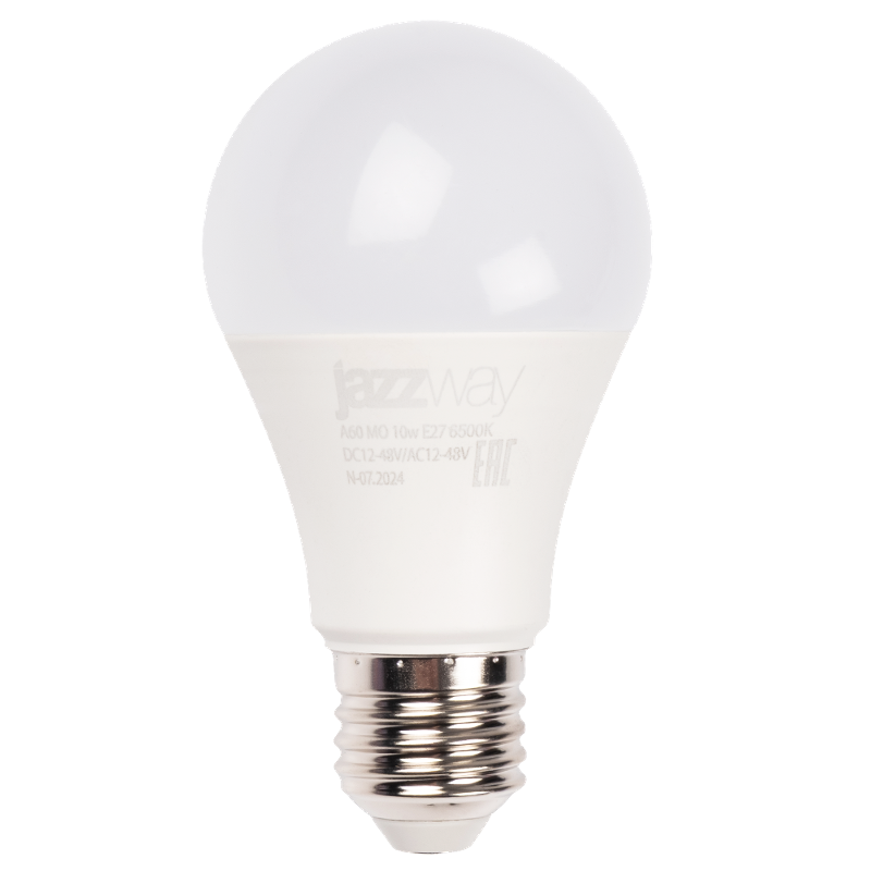 Лампа светодиодная низковольтная PLED-A60 МО 10w 6500K E27 DC12-48V/AC12-48V