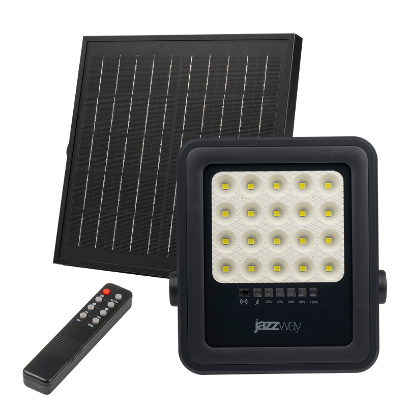 Прожектор светодиодный PFL SOLAR 02  50 6500K GR IP65 на солнечной батарее
