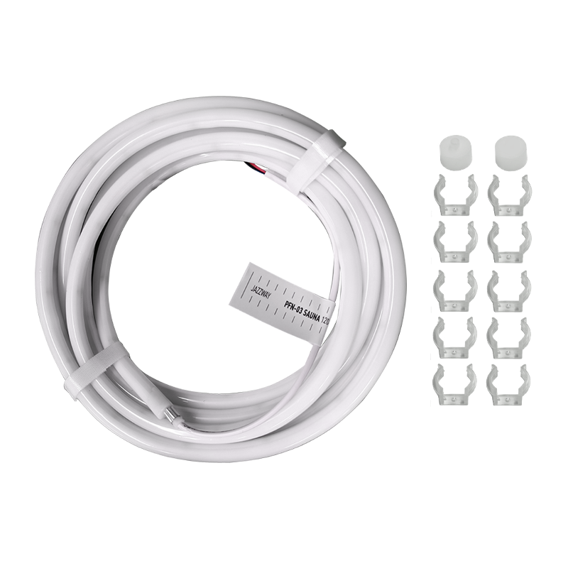 Лента светодиодная термостойкая PFN-03 "SAUNA 24V" 2835/120 3000K d13mm, рабочий режим от -30° до +100°С,  IP68 /5m, крепления в комплекте/