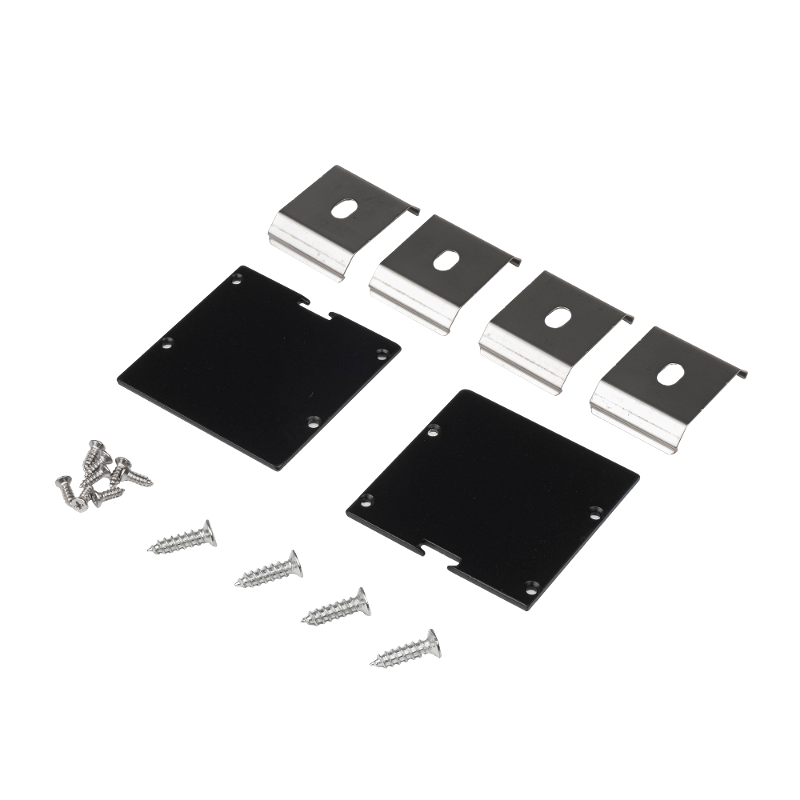Заглушка торцевая для профиля  PAL5050 BLACK /набор 2шт/