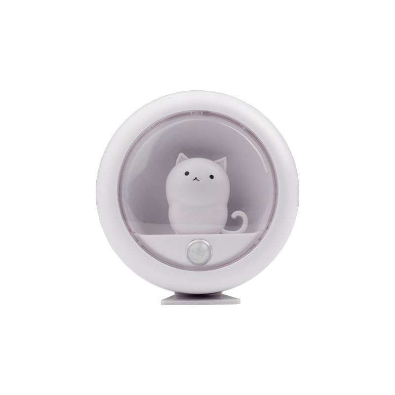 Ночник светодиодный  TS8-CAT-SENS, акк-р, датчик освещенности