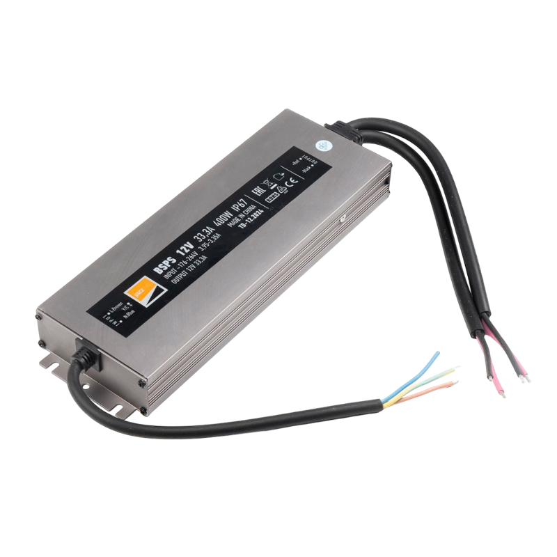 Драйвер (блок питания) для светодиодной ленты BSPS 12V33,30A=400W IP67 5 л.гар.