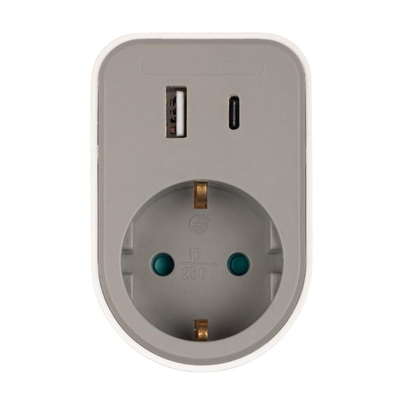 Адаптер AD-1GAC-gy USB, заземл.