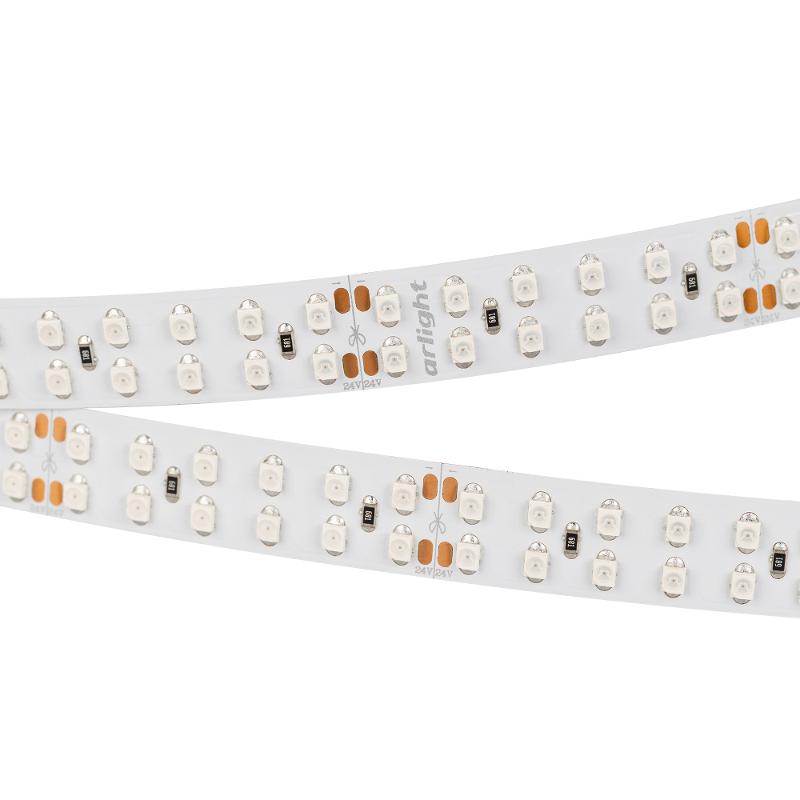 Лента светодиодная RT 2-5000 24V Yellow 2x2 (3528, 1200 LED, LUX)