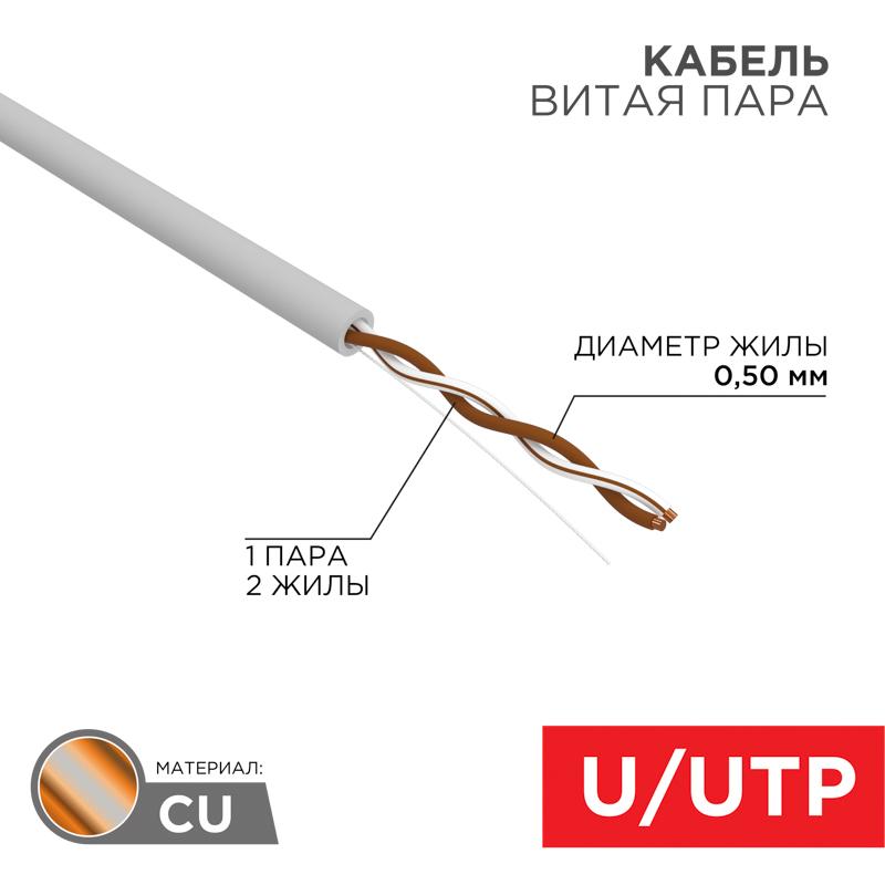 Кабель UTP  1PR  24AWG  CAT5e  305м