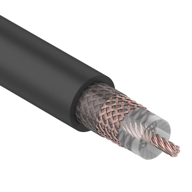 Кабель RG-213 (50 Ом), Cu/Cu 96 % (бухта 100 м) черный