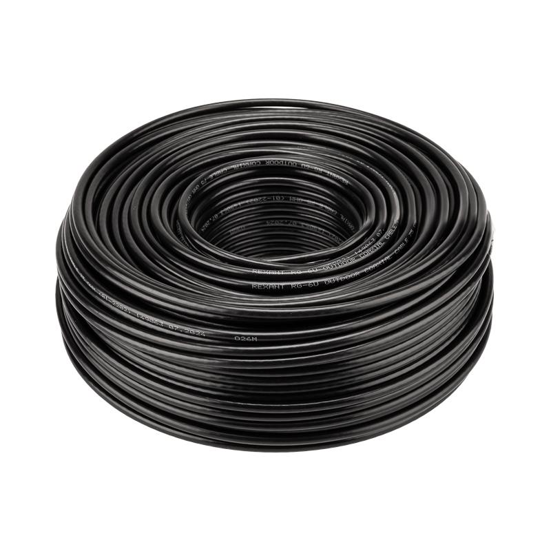 Кабель RG-6U, (64%), 75 Ом, 100м., OUTDOOR