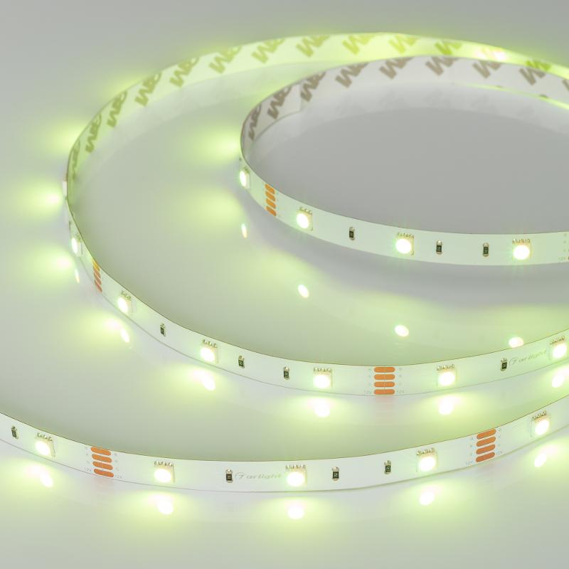 Лента светодиодная RT-B30-10mm 12V RGB (7.2 W/m, IP20, 5060, 5m) (arlight, Открытый)