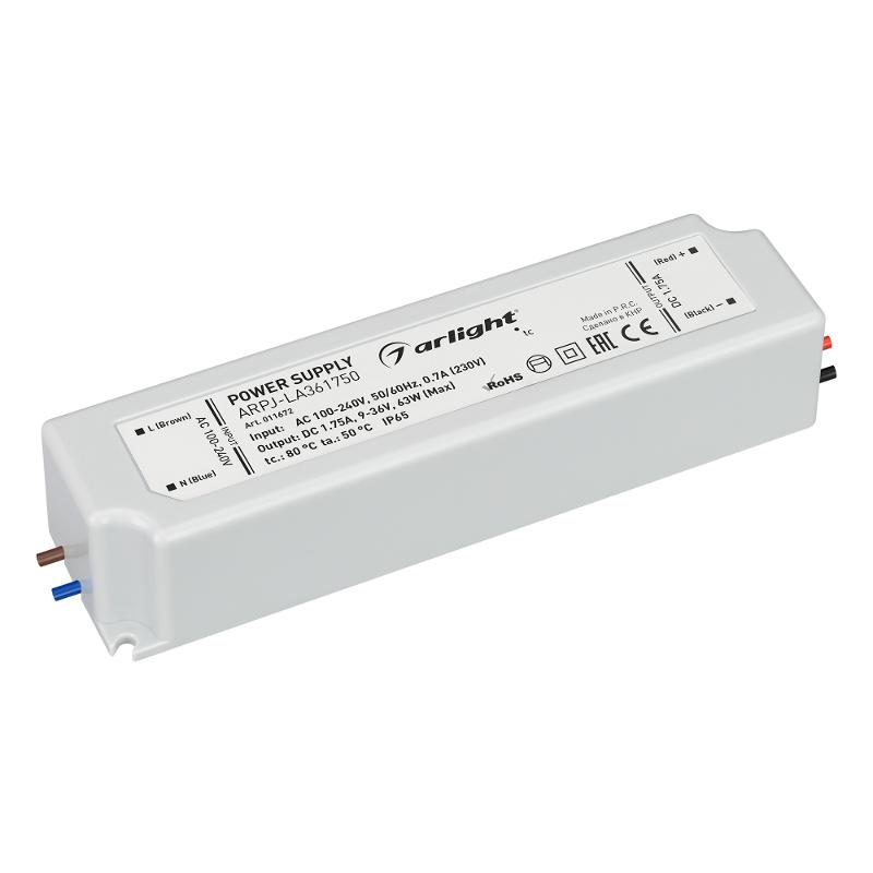 Блок питания ARPJ-LA361750 (63W, 1750mA)