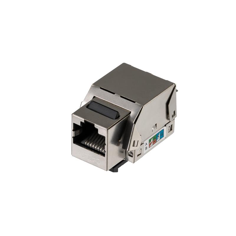 Модуль Keystone Jack RJ-45(8P8C), FTP экранированный, CAT 5e, тип 90 градусов PRO