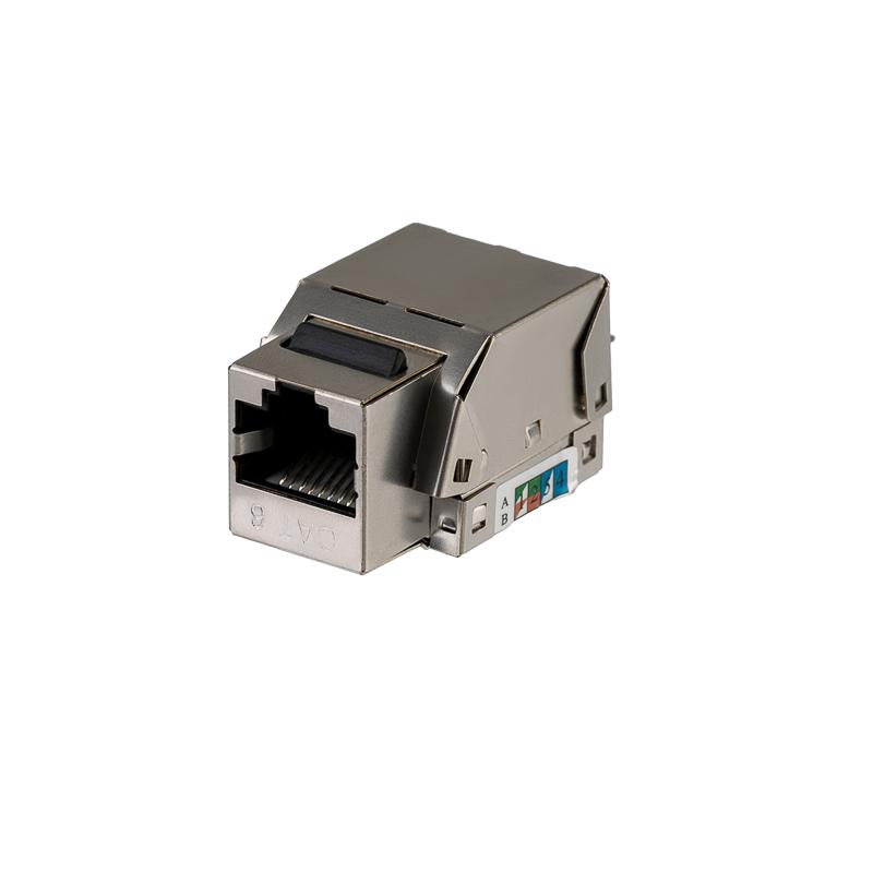 Модуль Keystone Jack RJ-45(8P8C), FTP экранированный, CAT 6, тип 90 градусов PRO