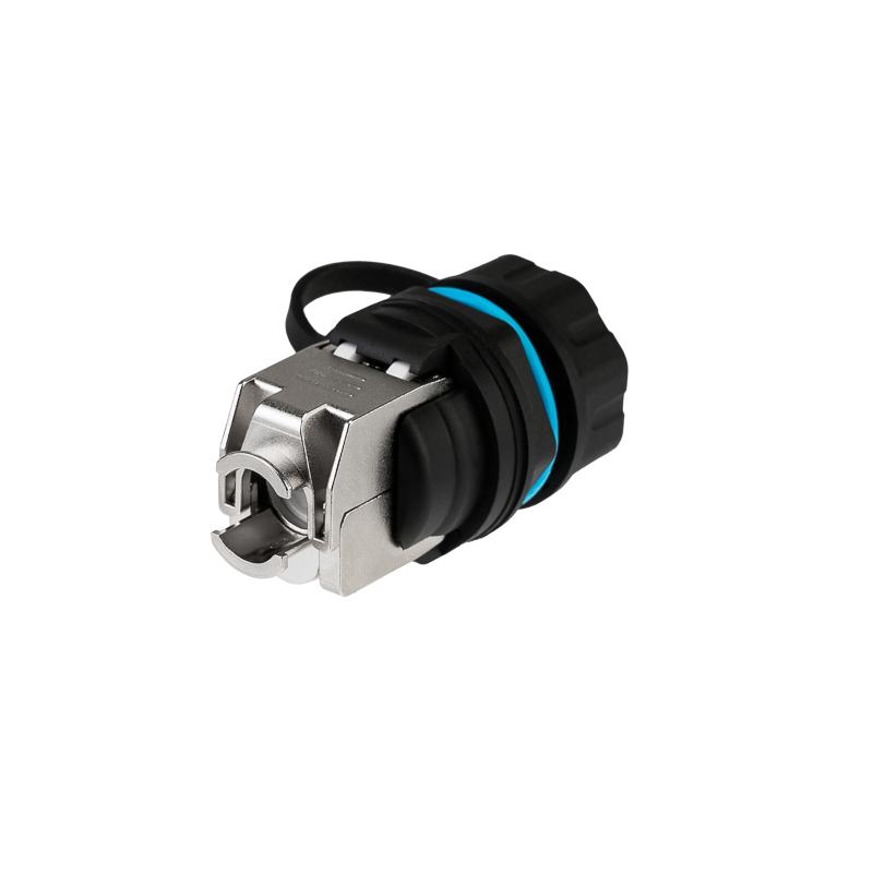 Индустриальный соединительный модуль, RJ-45(8P8C), FTP, CAT 6, IP68