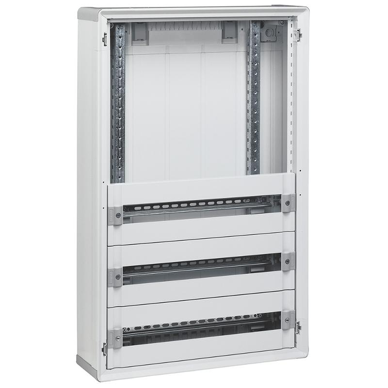 Распределительный шкаф с пластиковым корпусом XL3 160 - для мод. оборудования с дополнительным пространством - 3 рейки