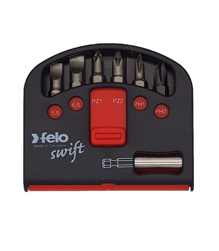 Набор бит SL/PZ/PH Industrial с держателем бит в кейсе Swift, 7 шт