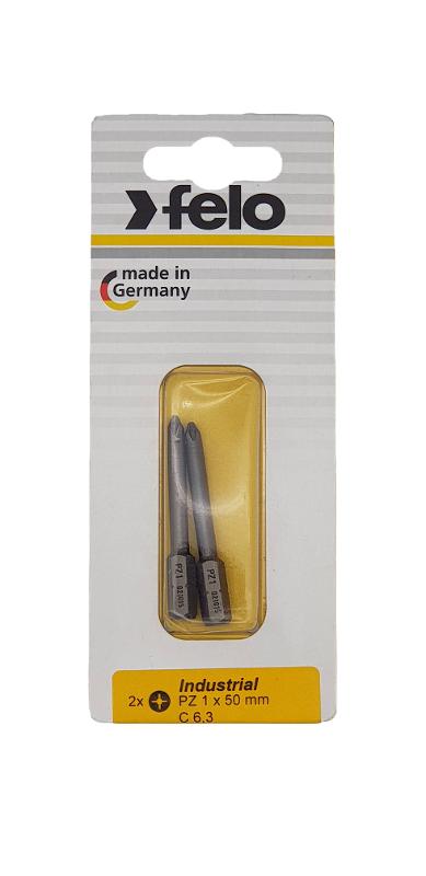 Бита крестовая PZ 1X50, серия Industrial, 2 шт в блистере