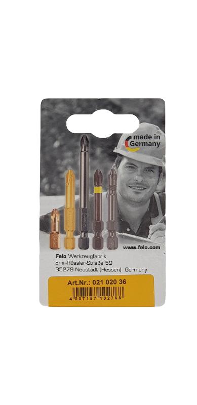 Бита крестовая PZ 2X25, серия Industrial, 2 шт в блистере