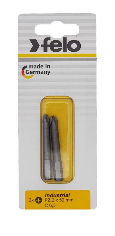 Бита крестовая PZ 2X50, серия Industrial, 2 шт в блистере