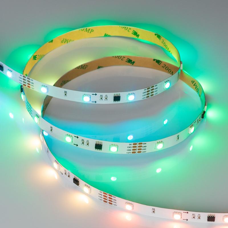Лента светодиодная SPI-5000-AM 12V RGB (5060, 150 LED x3, 1804)