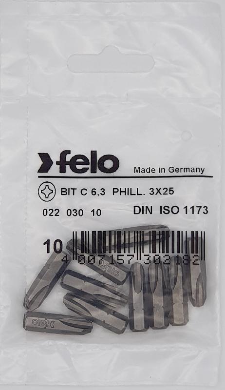 Бита крестовая серия Industrial PH 3X25, 10 шт