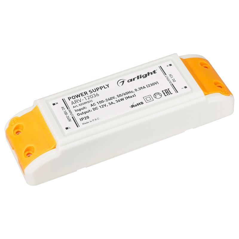 Блок питания ARV-AL12036 (12V, 3A, 36W)