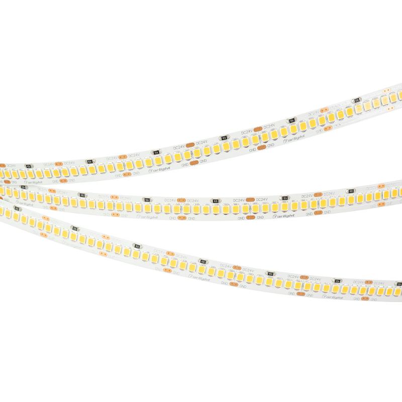 Лента светодиодная RT-A252-10mm 24V Warm2700 (11 W/m, IP20, 2835, 5m) (arlight, Открытый)