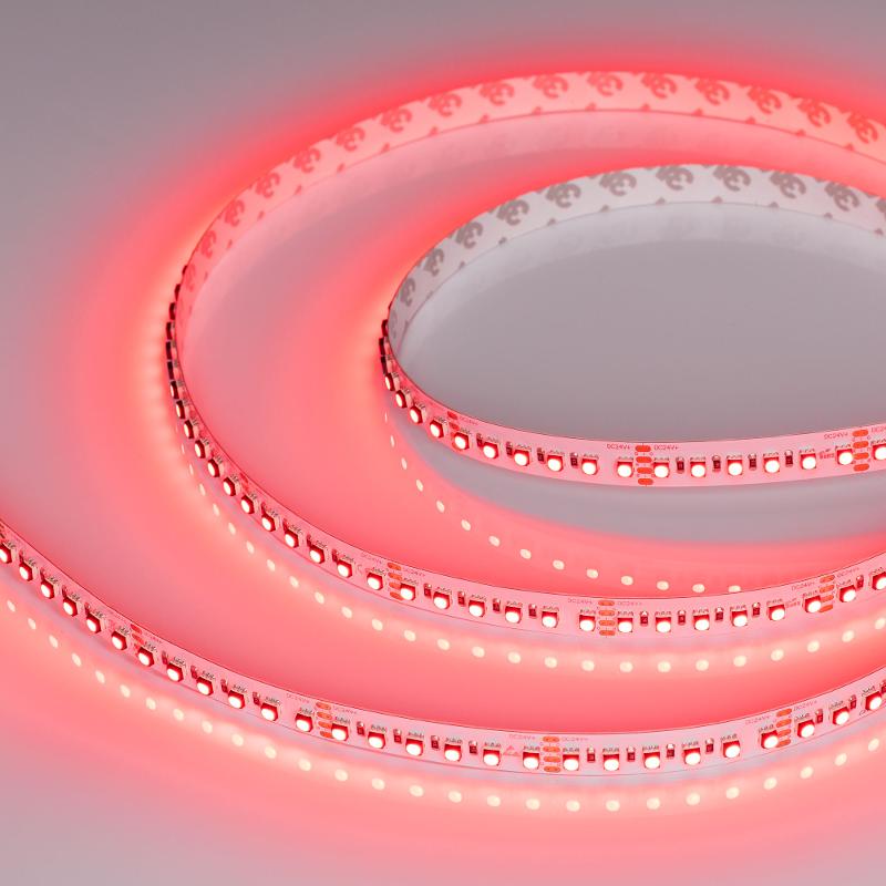 Лента светодиодная MINI-F120-12mm 24V RGB (22.4 W/m, IP20, 3535, 5m) (arlight, Открытый)