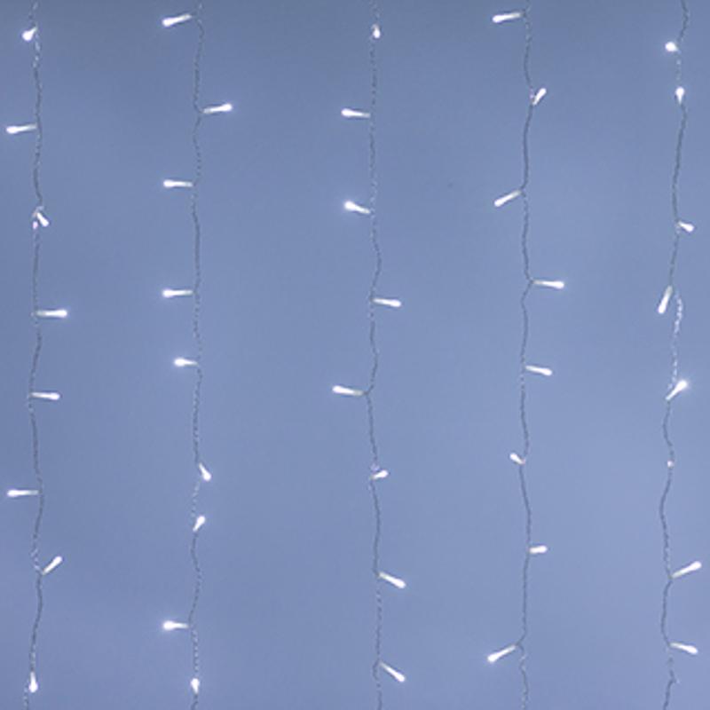 Светодиодная гирлянда ARD-CURTAIN-HOME-1500x1500-CLEAR-144LED White (230V, 6W)