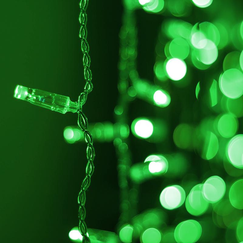 Светодиодная гирлянда ARD-CURTAIN-CLASSIC-2000x1500-CLEAR-360LED Green (230V, 60W)
