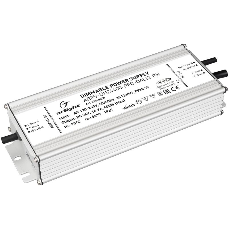 Блок питания ARPV-UH24400-PFC-DALI2-PH (24V, 16.7A, 400W)