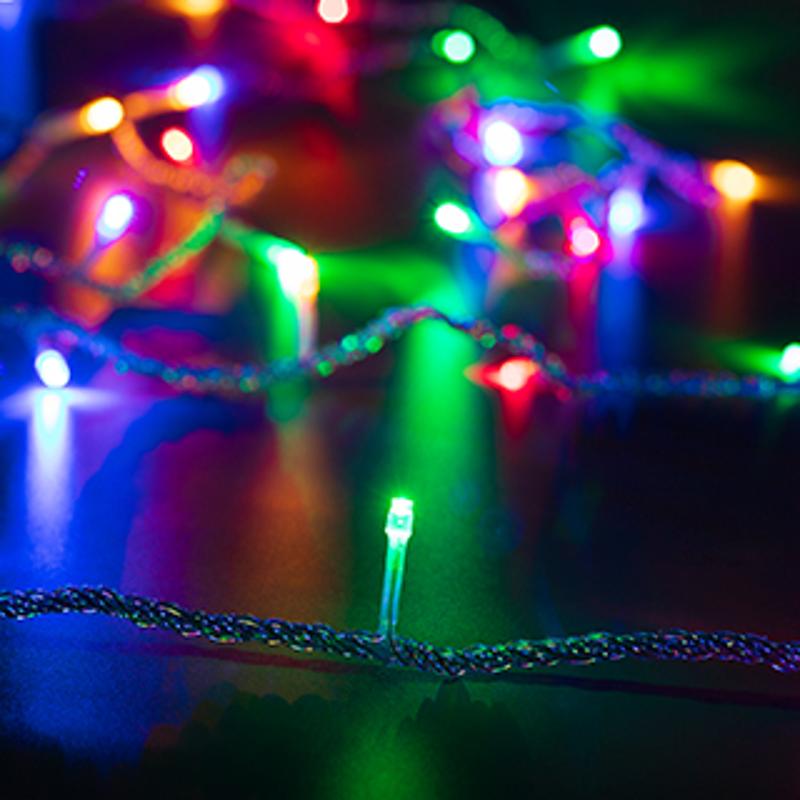 Светодиодная гирлянда ARD-STRING-HOME-5000-CLEAR-50LED-LIVE RGB (230V, 3.5W)
