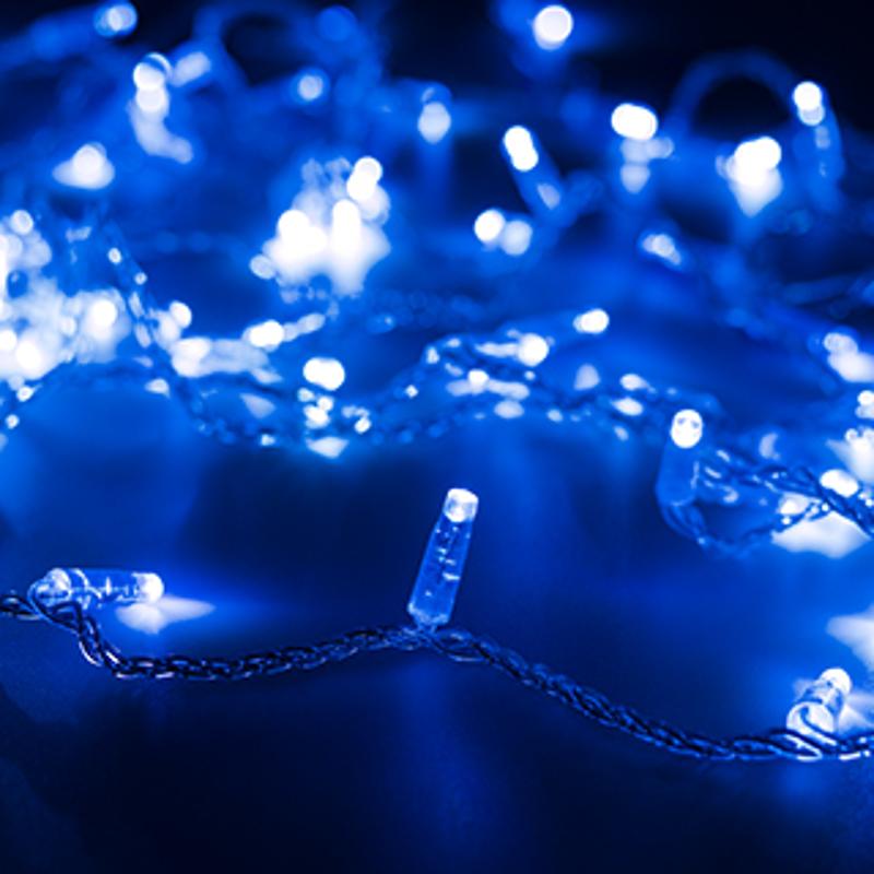 Светодиодная гирлянда ARD-STRING-CLASSIC-10000-CLEAR-100LED-STD BLUE (230V, 7W)