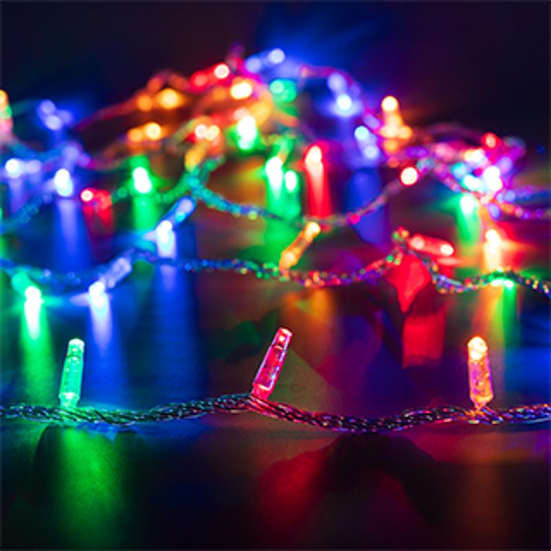 Светодиодная гирлянда ARD-STRING-CLASSIC-10000-CLEAR-100LED-LIVE RGB (230V, 7W)