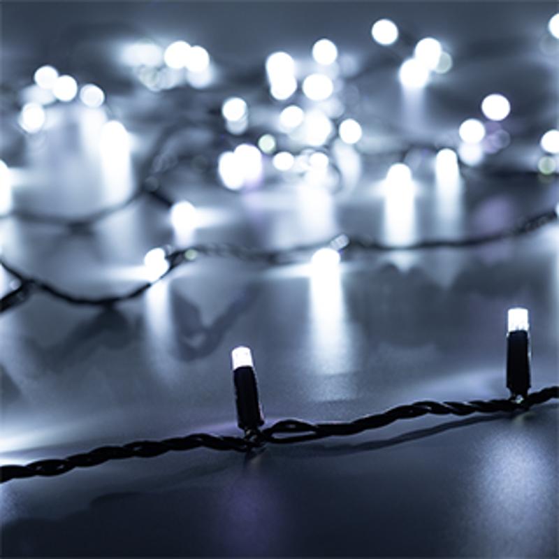 Светодиодная гирлянда ARD-STRING-CLASSIC-10000-BLACK-100LED-FLASH WHITE (230V, 7W)