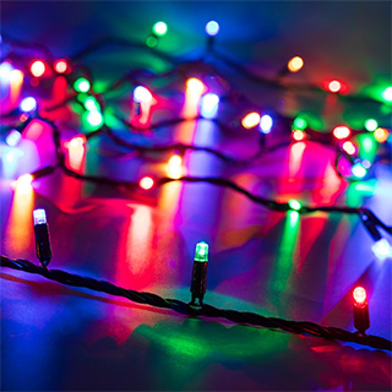 Светодиодная гирлянда ARD-STRING-CLASSIC-10000-BLACK-100LED-LIVE RGB (230V, 7W)